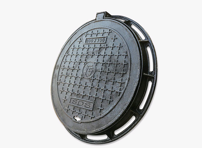 Égout sanitaire rond En124 D400 de couverture de trou d'homme de fonte de soufflage de sable