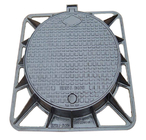 Locking System Folding Cast Iron Manhole Cover Square Frame For Road Facilities