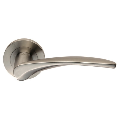 Stainless Steel Door Hardware Lever Door Handles Satin Finished Surface Treatment
