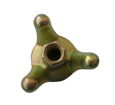 Ductile Iron Formwork Scaffolding Accessories Three Wing Nut Tie Rod Wing Nut