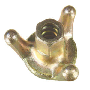 Ductile Iron Formwork Scaffolding Accessories Three Wing Nut Tie Rod Wing Nut