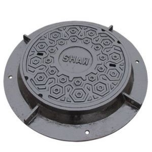 Sand Blasting Cast Iron Manhole Cover Round Sanitary Sewer En124 D400