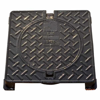 Light Duty Square Cast Iron Manhole Cover Concrete Lawn Manhole Cover 700 X 700