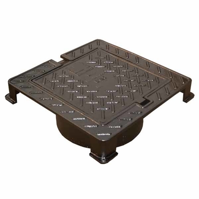 Light Duty Square Cast Iron Manhole Cover Concrete Lawn Manhole Cover 700 X 700