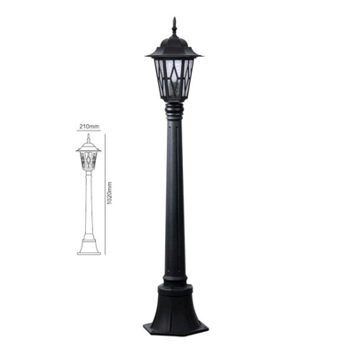 Decorative Cast Iron Light Pole Outdoor Solar Modern Garden Lawn Lamp Post