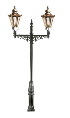 Outdoor / Indoor Cast Iron Light Pole For Garden Street Decorative