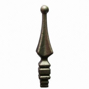 Anti Rust Oil Surface Ornamental Iron Parts Spear Wrought Point Iron Railing Parts