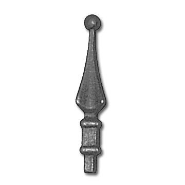 Anti Rust Oil Surface Ornamental Iron Parts Spear Wrought Point Iron Railing Parts