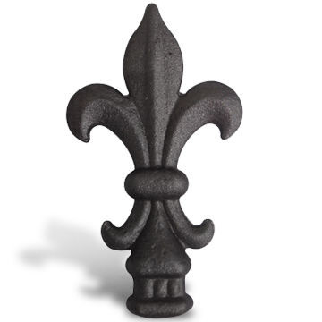 Anti Rust Oil Surface Ornamental Iron Parts Spear Wrought Point Iron Railing Parts
