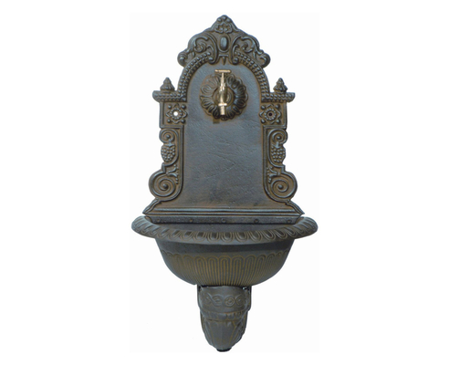 Garden Decoration Cast Iron Wall Fountain Antique Imitation Environment Friendly