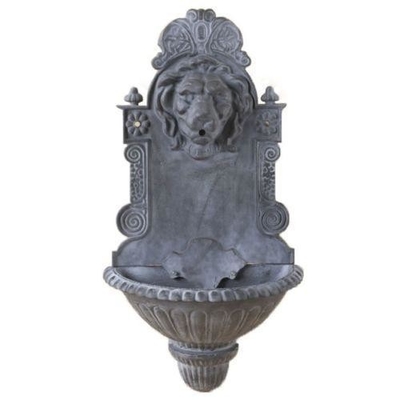 Garden Decoration Cast Iron Wall Fountain Antique Imitation Environment Friendly