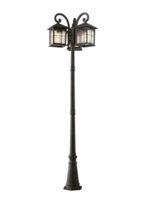 Outdoor Antique Garden Cast Iron Light Pole Lamp Post With Sand Casting
