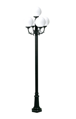 Modern Construction Cast Aluminum Lamp Post Villa Decoration Black Iron Light