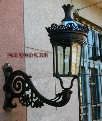 Antique Handmade Cast Iron Light Pole Waterproof Vintage Street Light Pole
