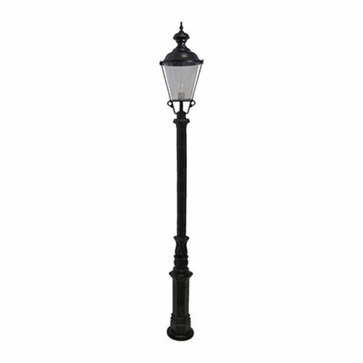 Lampe de jardin en fer forgé à tête unique