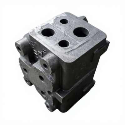 Corps de vanne de pompe hydraulique en fonte ductile pour pièces de tracteur